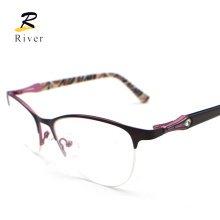 17027 Fashion Wholesale Custom Metal Eyewear Glasses Optical Eyeglasses Frames